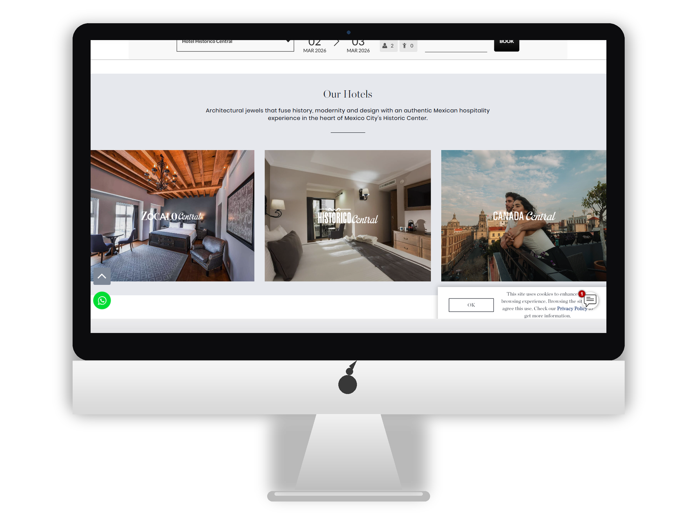 Antes: interfaz anterior del sitio (oldch)