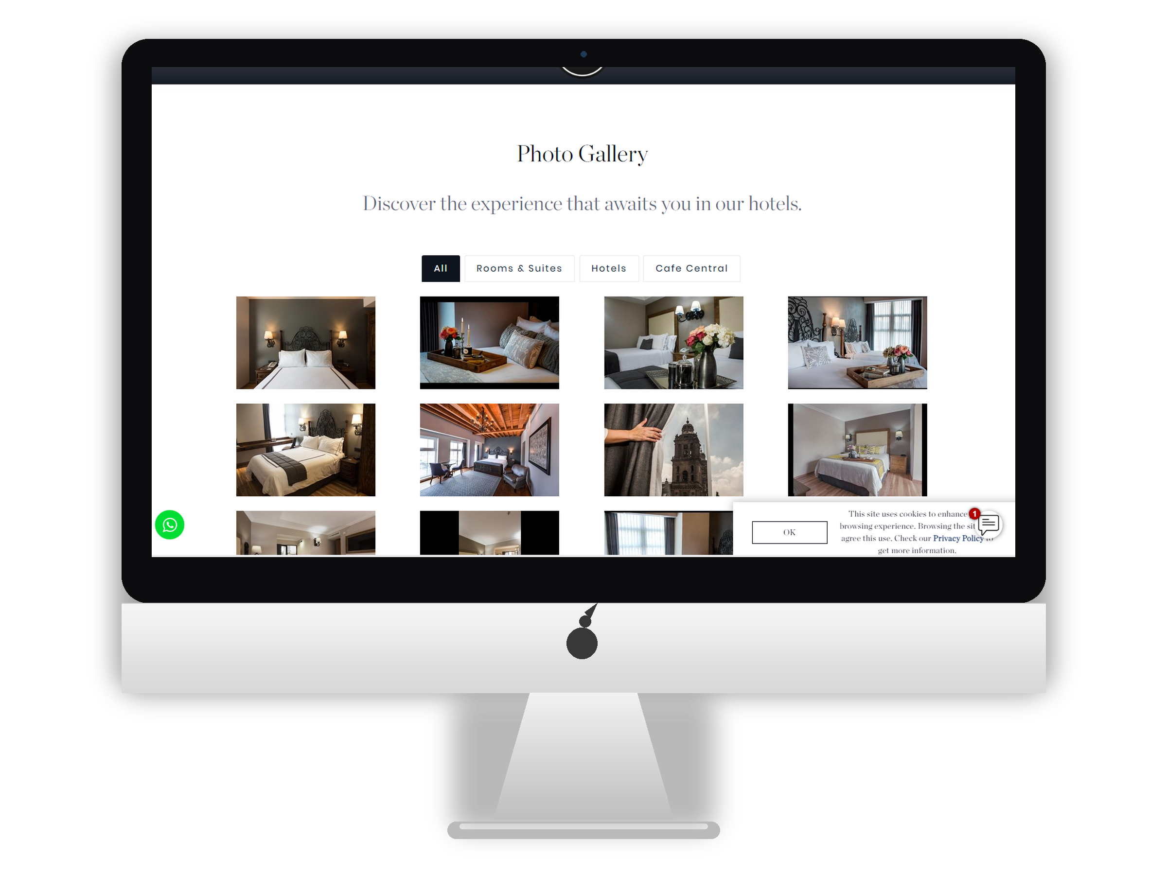 Despu&eacute;s: p&aacute;gina Our Hotels modernizada